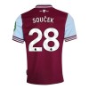 Maglia ufficiale West Ham United Soucek 28 Casa 2024-25 per Uomo